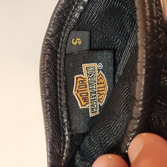 Harley-Davidson Black Leather Gloves - Picture 4 of 10